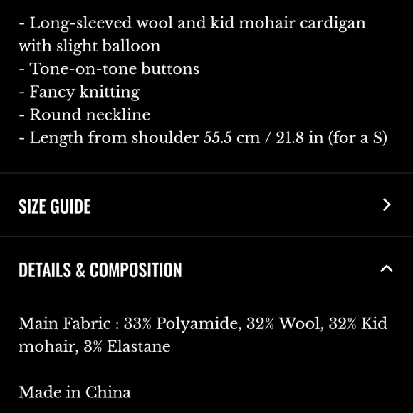 Sezane Black Alma Cardigan - Picture 5 of 5